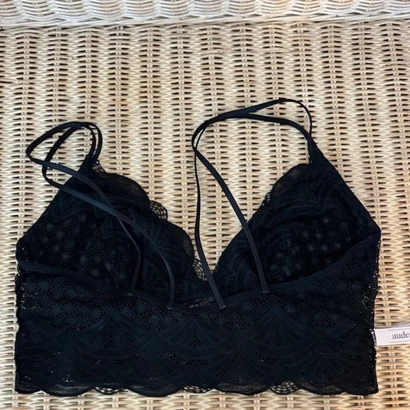 Auden Black Lace Bralette and Auden Cream Lace Bralette - Picture 5 of 12
